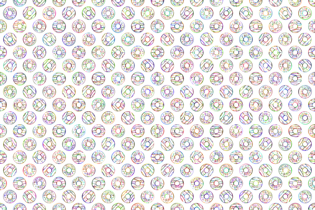 Free donuts food pattern vector