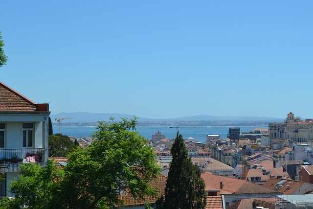 Lisabona, Miradouro, Perspectivă, Mare
