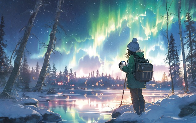 Free ai generated woman winter illustration