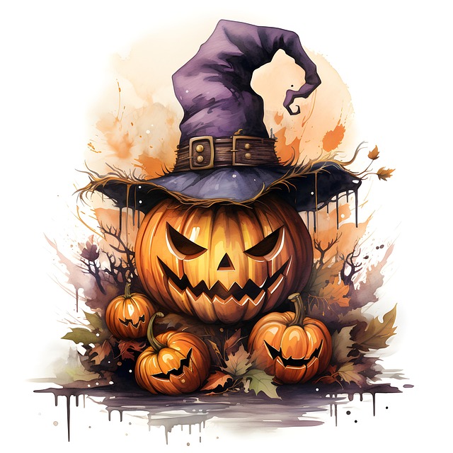 Download free HD stock image of Ai Generated Pumpkin Free ai generated pumpkin jack o' lantern illustration