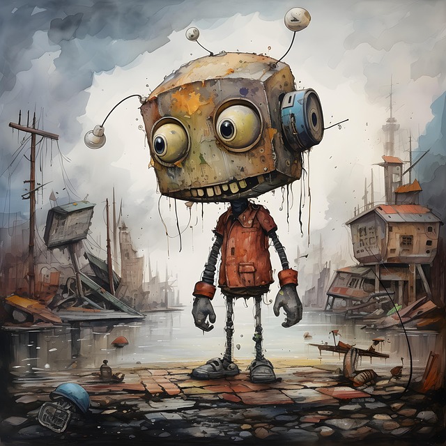Download free HD stock image of Ai Generated Robot Free ai generated robot cartoon illustration