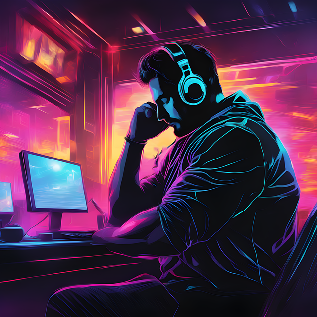 Free bodybuilder bar music illustration