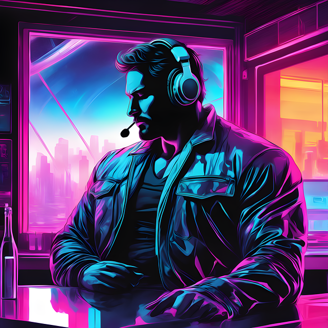 Free bar music gym illustration