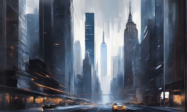 Free city skyline manhattan illustration