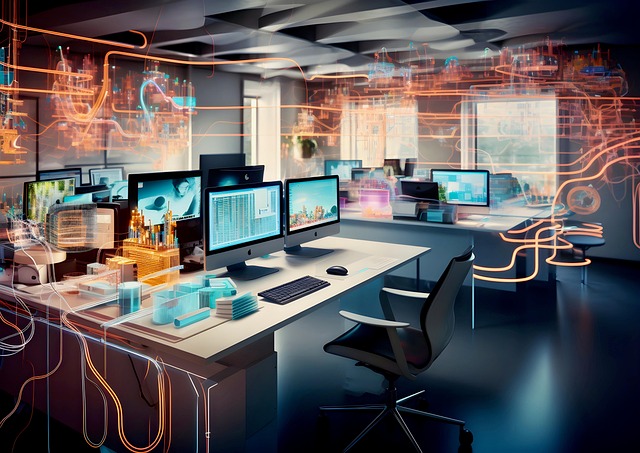 Free ai generated computers technology illustration