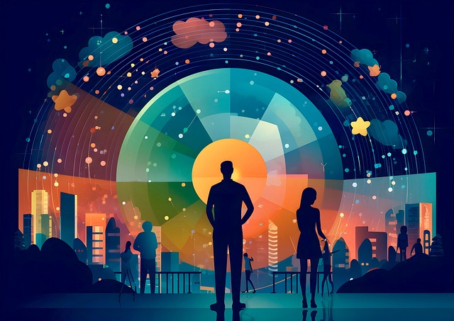 Free ai generated people digital illustration