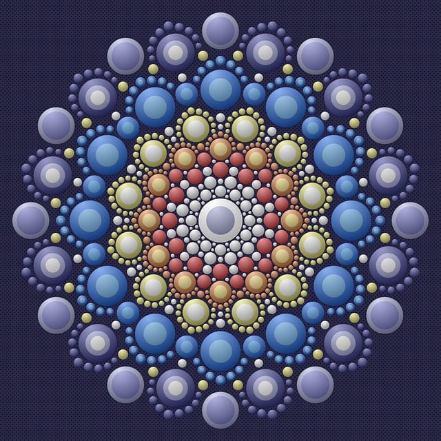 Free circles dots abstract vector