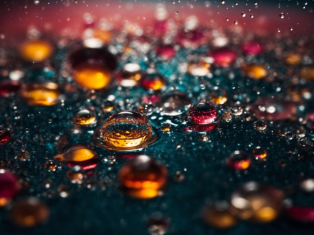Free ai generated drops droplets illustration