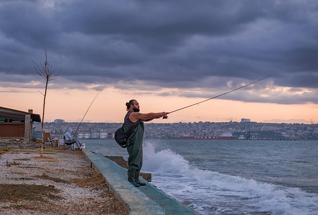 O Peixe, Natureza, Homem, Panorama, Azul