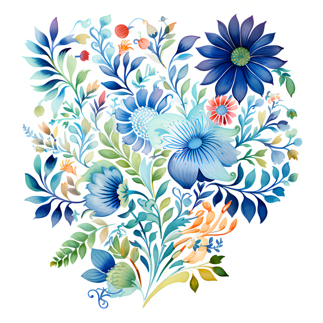 Free ai generated flowers design illustration
