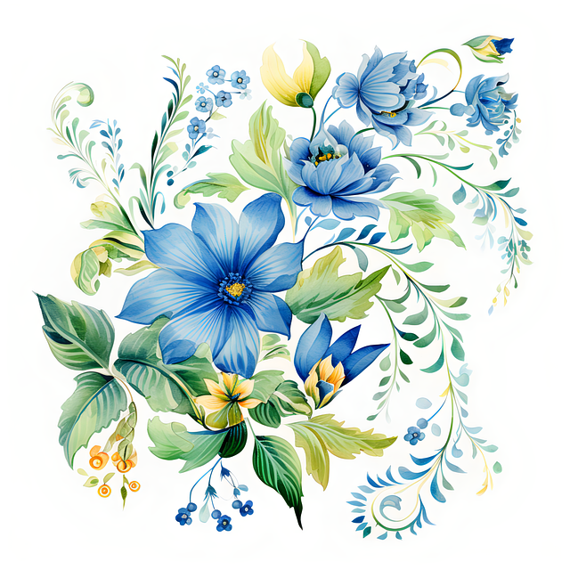 Free ai generated flowers design illustration