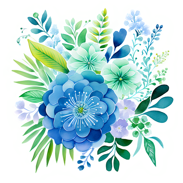 Free ai generated flowers design illustration