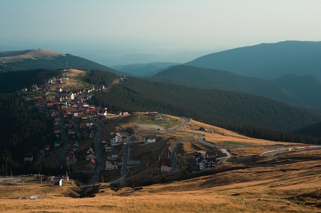 Berge, Natur, Himmel, Stadt, Stadtbild