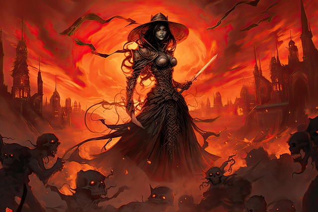 Download free HD stock image of Ai Generated Witch Free ai generated witch demons illustration