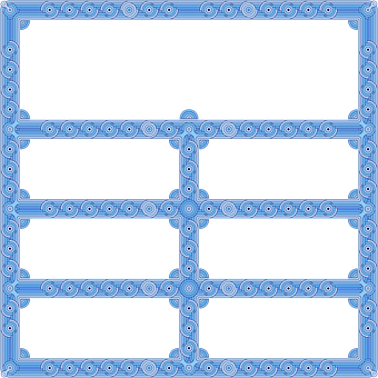 Rahmen, Saum, Vignette, Azurblau, Blau