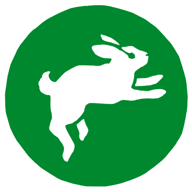 Free rabbit bunny stencil illustration