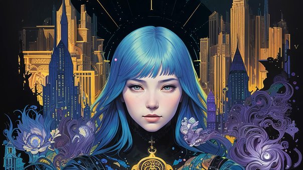 Ai Genereret, Kvinde, Cyberpunk