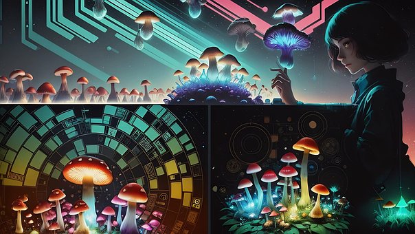 Pige, Champignon, Teknologi