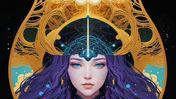 Kvinde, Neuromancer, Art Nouveu
