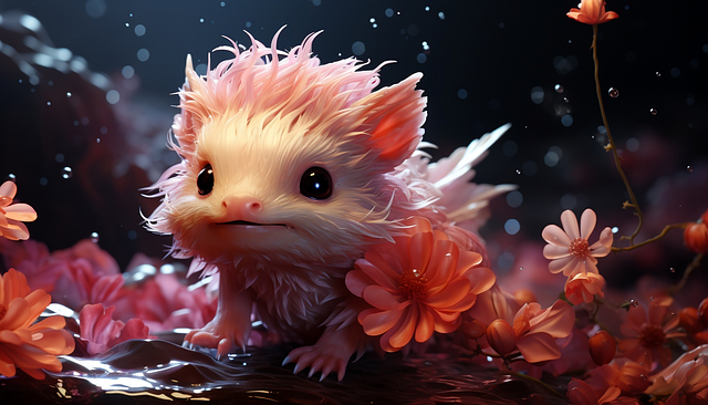 Free Ai Generated Axolotl illustration and picture