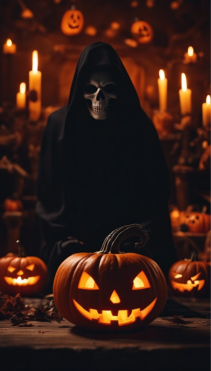 Download free HD stock image of Ai Generated Skull Free ai generated skull ghost illustration