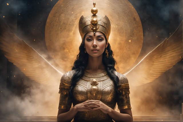 Free ai generated woman pharaoh illustration