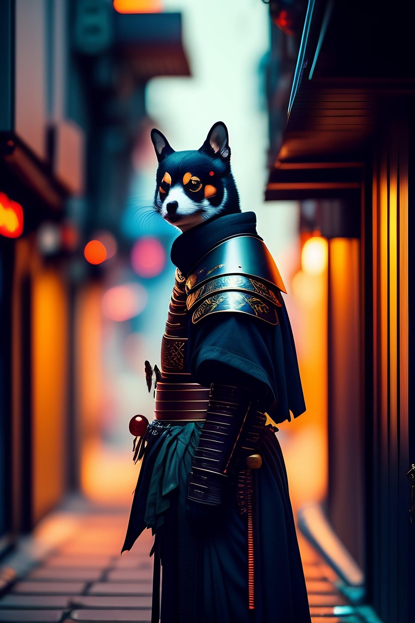 Download Ai Generated Samurai Alley Royalty Free Stock Illustration