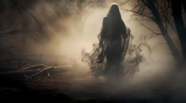 Free ai generated ghost woman illustration