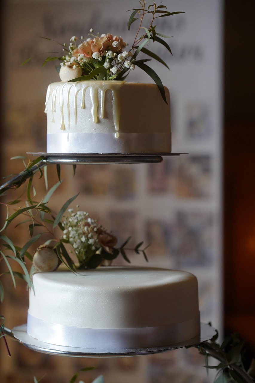 Kuchen, Hochzeitstorte, Gebäck, Bäckerei