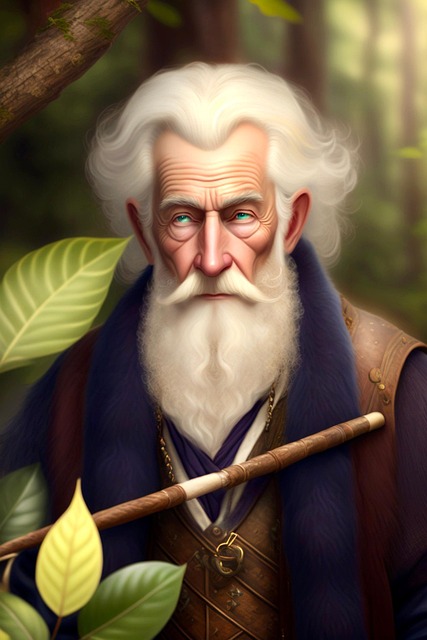 Free ai generated man elderly illustration