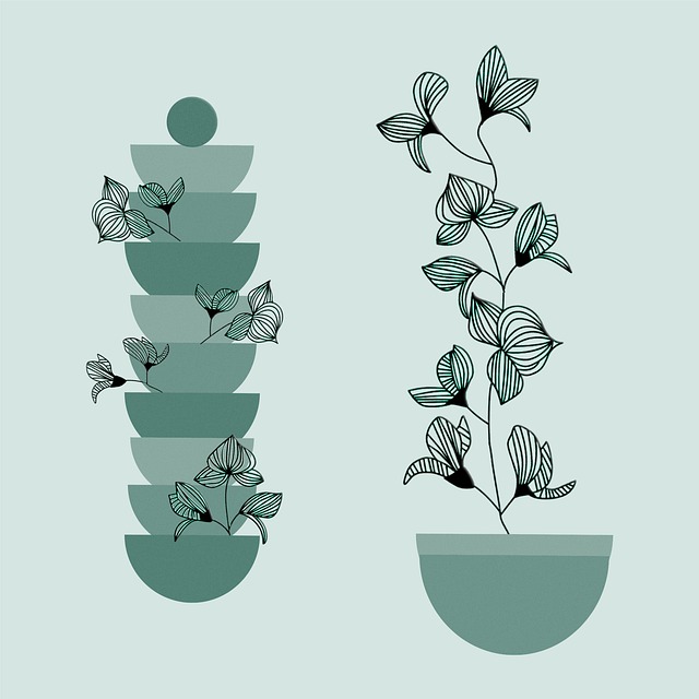 Free flowers leaves sage illustration