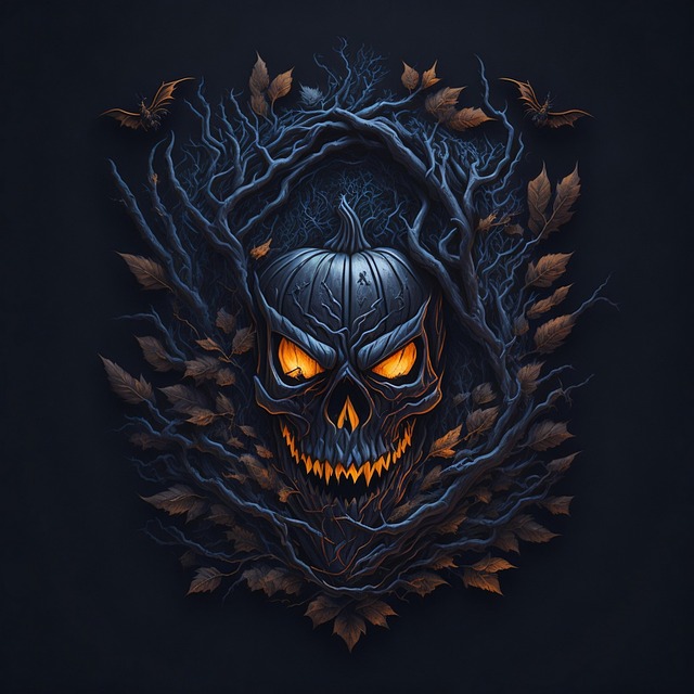 Free ai generated pumpkin jack o lantern illustration