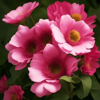 Ai Generert, Blomster, Kronblad, Hage