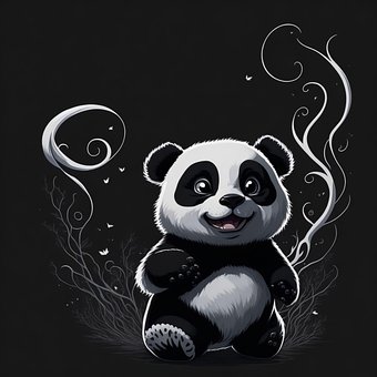 Free Ai Generated Panda illustration and picture