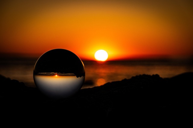 Free Glass Sphere Sunset photo and picture