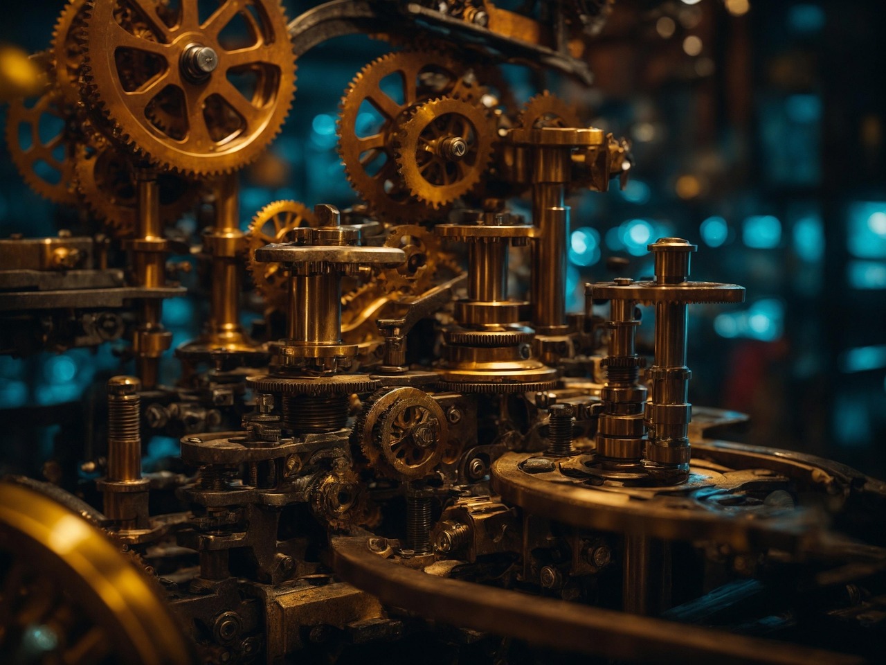 Download Ai Generated, Machine, Gears. Royalty-Free Stock Illustration ...