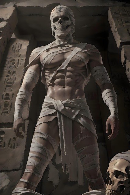 Free ai generated mummy undead illustration
