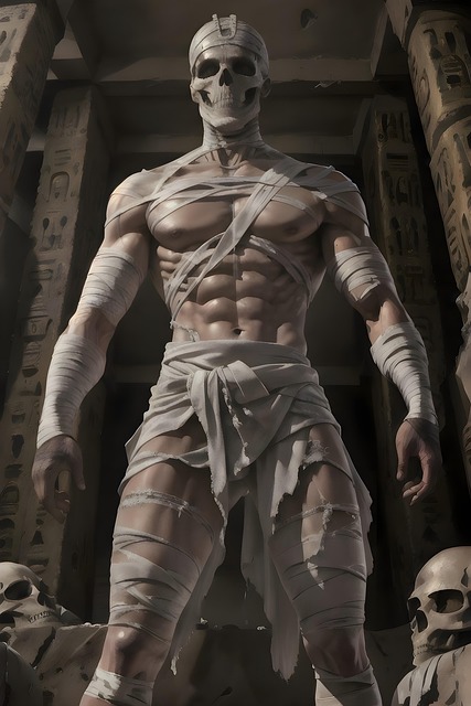 Free ai generated mummy undead illustration