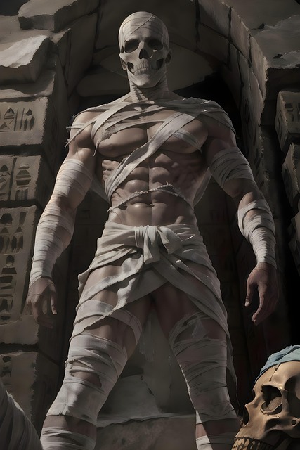 Free ai generated mummy undead illustration