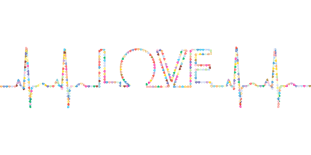 Free love typography hearts vector