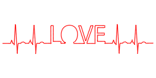 Free love typography hearts vector
