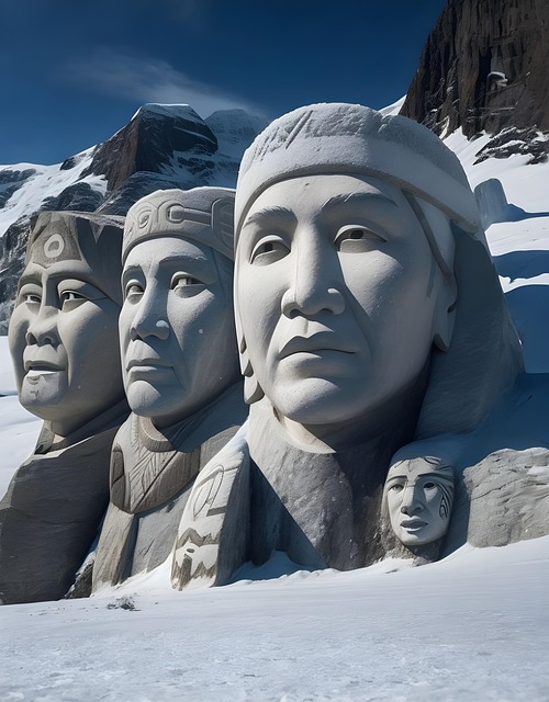 Free ai generated aboriginal sculpture illustration