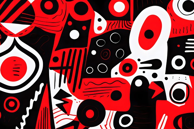 Free ai generated shapes pattern illustration