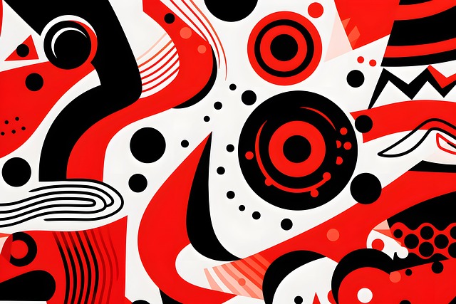 Free ai generated shapes pattern illustration