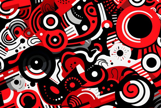 Free ai generated shapes pattern illustration