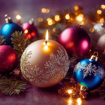Free December Candle photo and picture