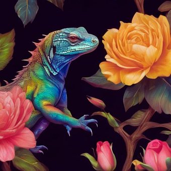 Free Iguana Lizard photo and picture