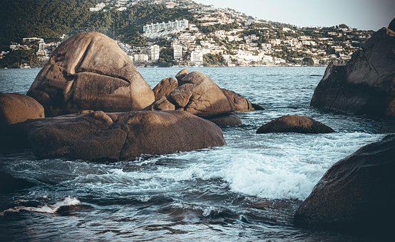 Acapulco, Mar, Pôr Do Sol, México