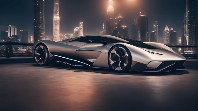 Free ai generated hyper car futuristic illustration