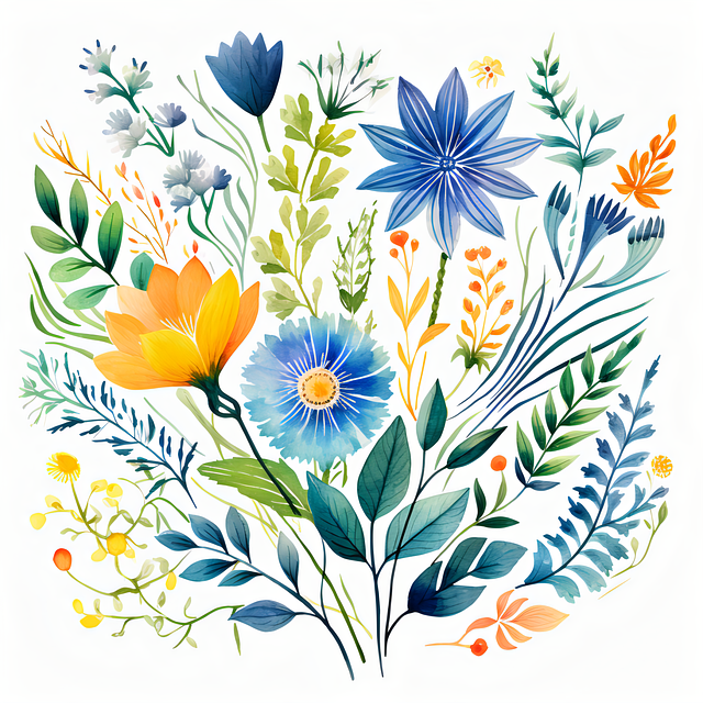 Free art floral essential illustration
